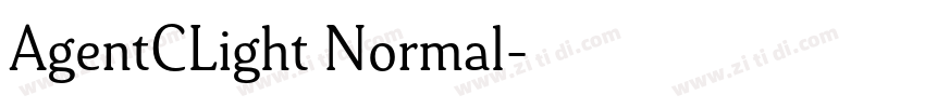 AgentCLight Normal字体转换